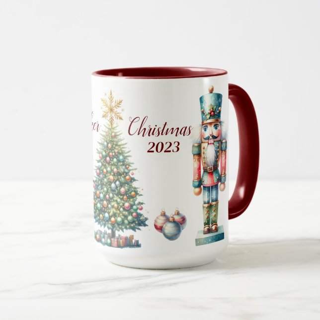Caneca Linda sublimação personalizada de quebra-cabeça (Frente Esquerda)