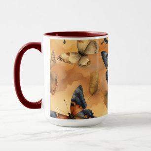 Caneca Lindas Borboletas de Aquarela