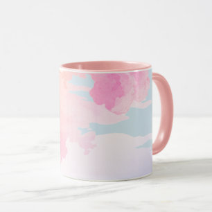 Caneca Lindas nuvens de cor pastel