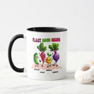 Caneca Lindas PLANTAR SEMENTES BOAS Personalizado 4 Nome