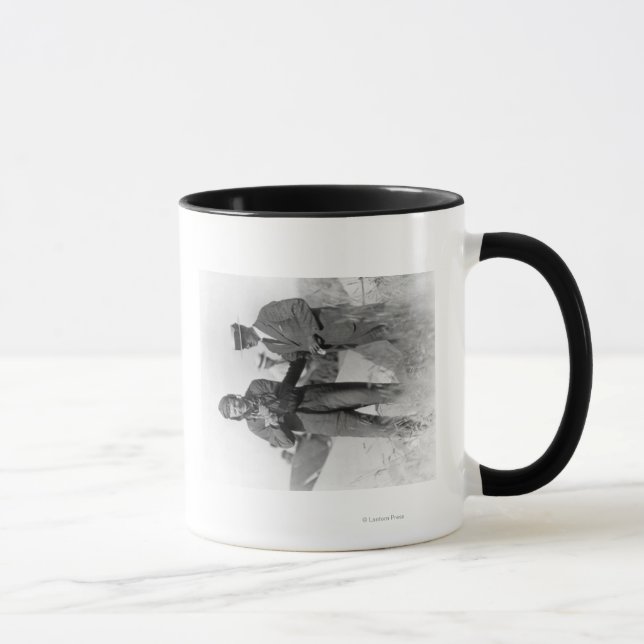 Caneca Lindbergh e Wright com o Plano Destruído (Direita)