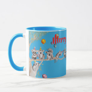 Caneca Lindo Coala Coalas Feliz Natal Coala-mus Garotas