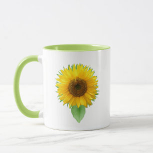 Caneca Lindo girassol e texto alegre Mug