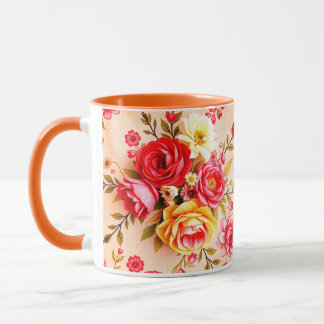 Caneca Lindo Vintage Flowers Mug