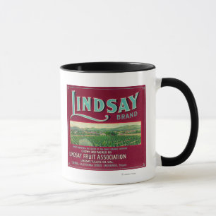 Caneca Lindsay LabelLindsay alaranjado, CA