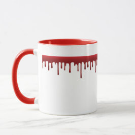 Caneca Lingando Mug de Café Gótico do Sangue