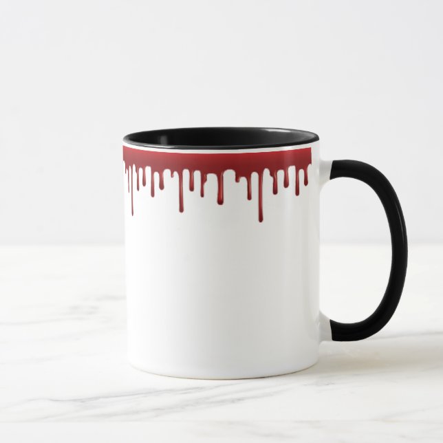 Caneca Lingando Mug de Café Gótico do Sangue (Direita)