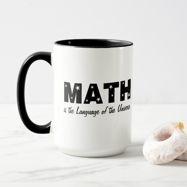Caneca Língua Matemática Do Universo (Com Donut)