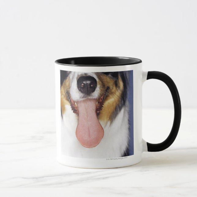 Caneca Língua sacudindo do Collie (Direita)