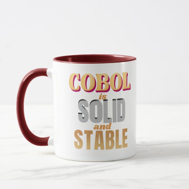 Caneca Linguagem de programação Cobol é forte e estável (Esquerda)