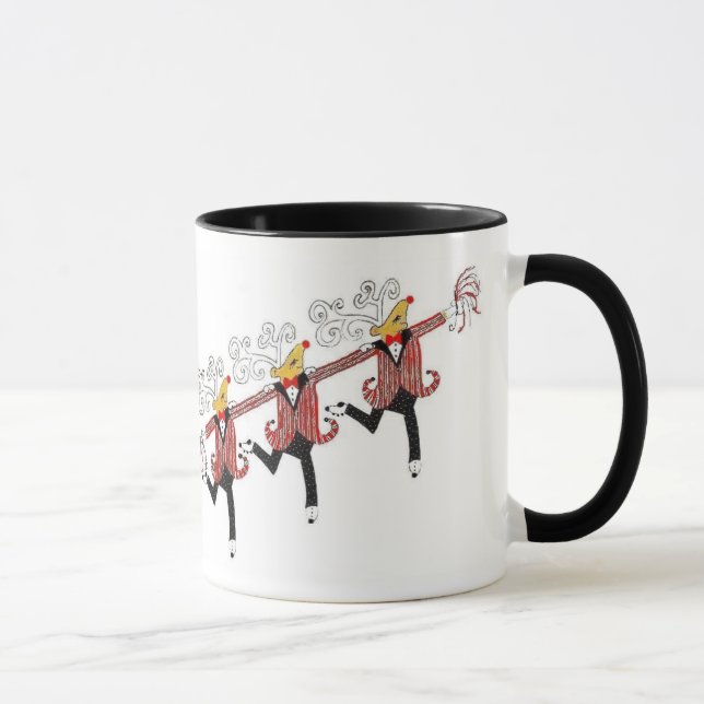 Caneca Linha de coro de rena da dança (Direita)
