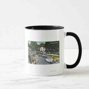 Caneca Linha de partida na auto raça grande de Prix