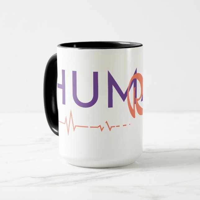 Caneca Linha de vida dos direitos humanos (Frente Esquerda)