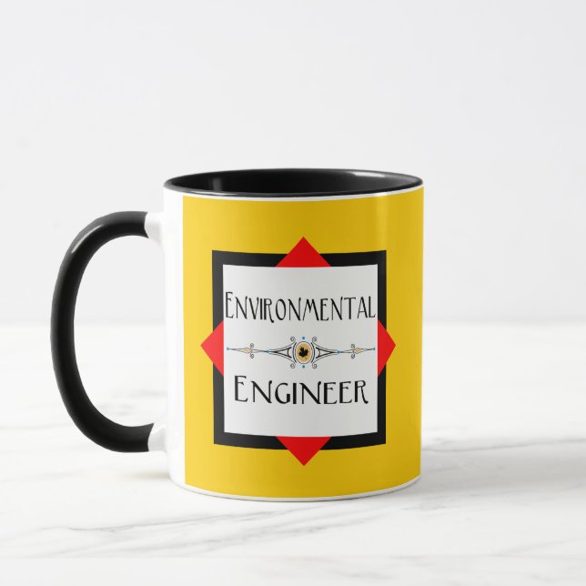 Caneca Linha Decorativa do Engenheiro Ambiental (Esquerda)