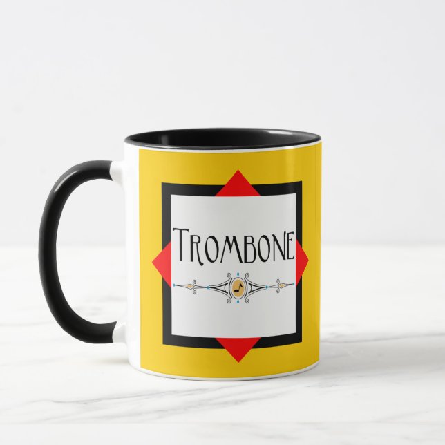 Caneca Linha Decorativa Trombone (Esquerda)