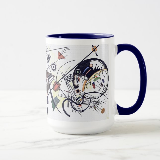 Caneca Linha transversal - Kandinsky (Direita)