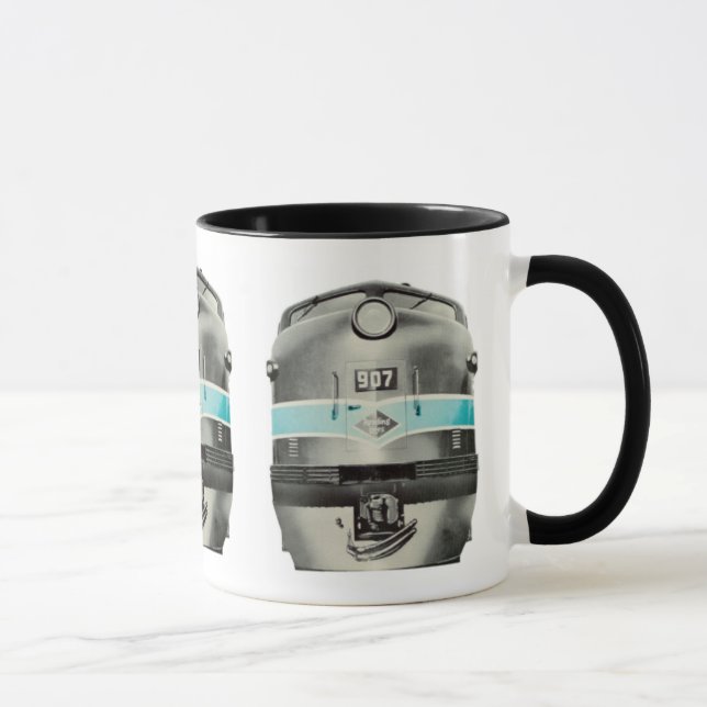 Caneca Linhas de estrada de ferro diesel da leitura # 907 (Direita)
