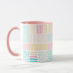 Caneca linhas de padrão
