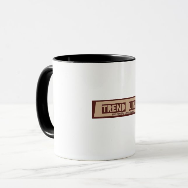 Caneca Linhas de tendência Trading Co43 (Frente Esquerda)