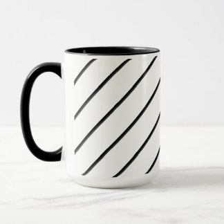 Caneca Linhas Diagonais (preto)