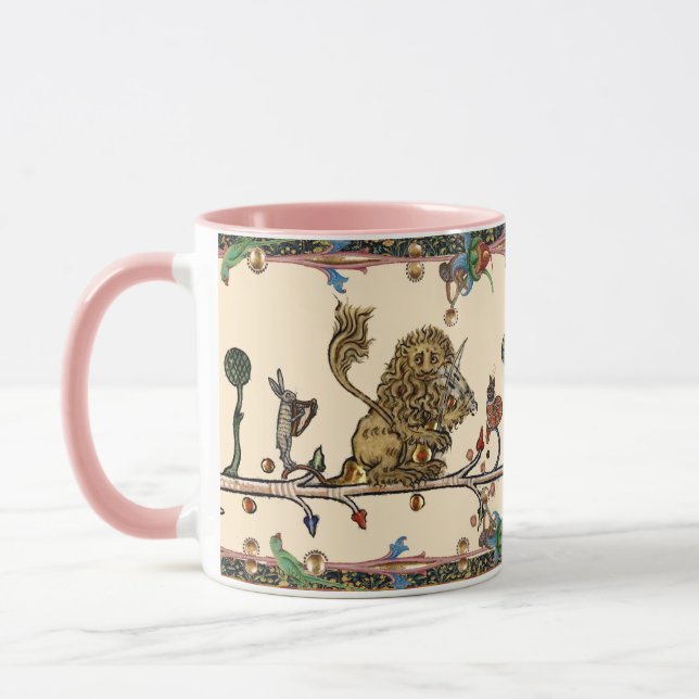 Caneca Lion Violinista MÚSICA BESTIAL MEDIEVAL, (Esquerda)