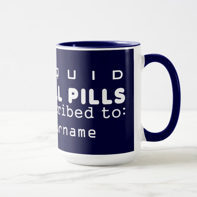 Caneca LÍQUIDOS PILLS - escolha estilo (Direita)