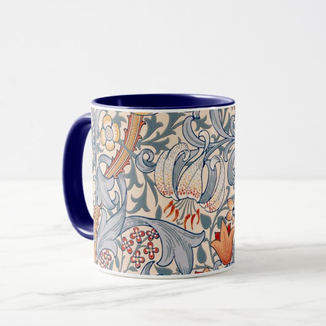 Caneca Lírio Dourado, William Morris (Frente Esquerda)