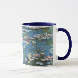 Caneca Lírios de Claude Monet, Impressionismo de Vintage