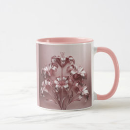 Caneca Lírios Rosa, Lilas Rosa, Mug Combo