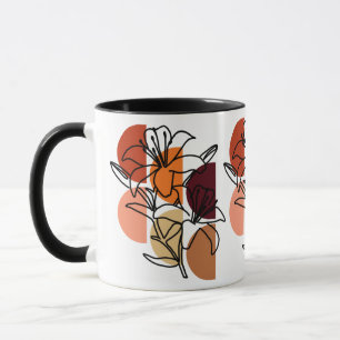 Caneca Lírios Tiger com Paleta de Cores