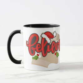 Caneca Lista BELIEVE Santas
