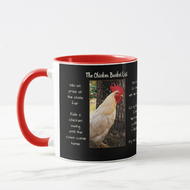 Caneca Lista de Baldes de galinha (Esquerda)