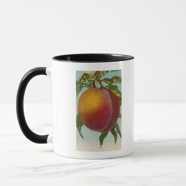 Caneca Litógrafo Cromo fruta de PeachFrutState (Esquerda)