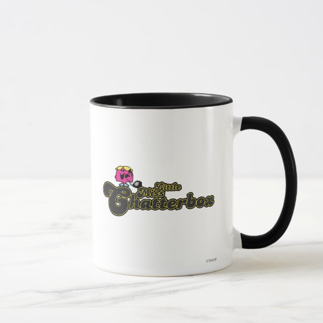 Caneca Little Miss Chatterbox | Carta Verde Escura (Direita)