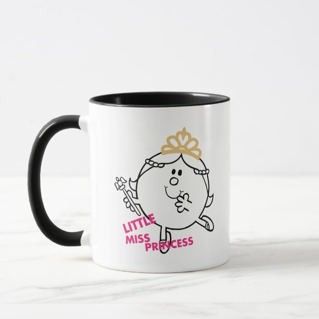 Caneca Little Miss Princesa | Letra rosa (Esquerda)