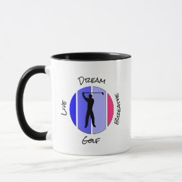 Caneca Live, dream, breathe golf