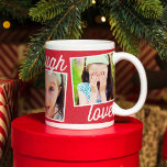 Caneca Live Laugh Love Custom Photo Mug<br><div class="desc">Personalize esta caneca com seu texto e foto para criar um presente de um tipo! Disponível em mais cores.</div>