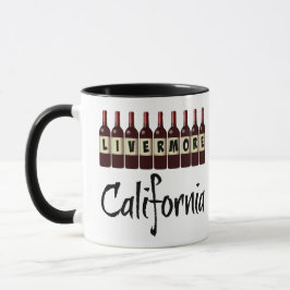 Caneca Livermore California Red Wine Botles Provando Fun