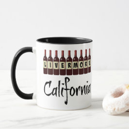 Caneca Livermore California Red Wine Botles Provando Fun