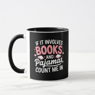Caneca Livro & Pijamas Livro Humorístico Amante de Livros