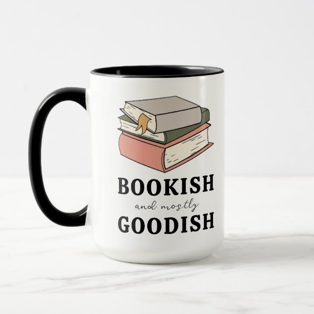 Caneca Livros Bons Amantes Bookies e principalmente Goodi (Esquerda)