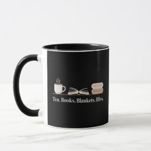 Caneca Livros De Chá Blanquetes Bliss Cozy Reader Mug