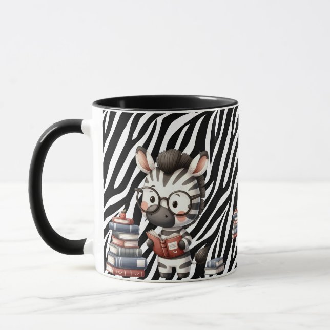 Caneca Livros de Leitura da Zebra. (Esquerda)