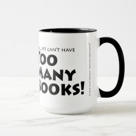 Caneca Livros demais