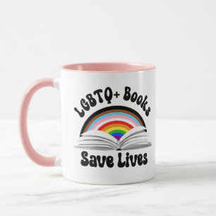 Caneca Livros LGBTQ+ salvam vidas