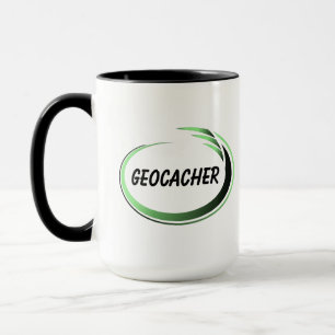 Caneca Lixeira Verde do Geocacher