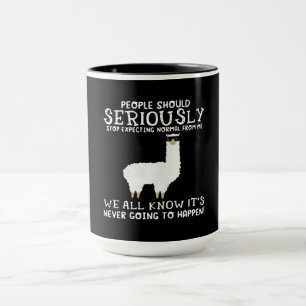 Caneca Llama Gift As Pessoas devem ser seriamente