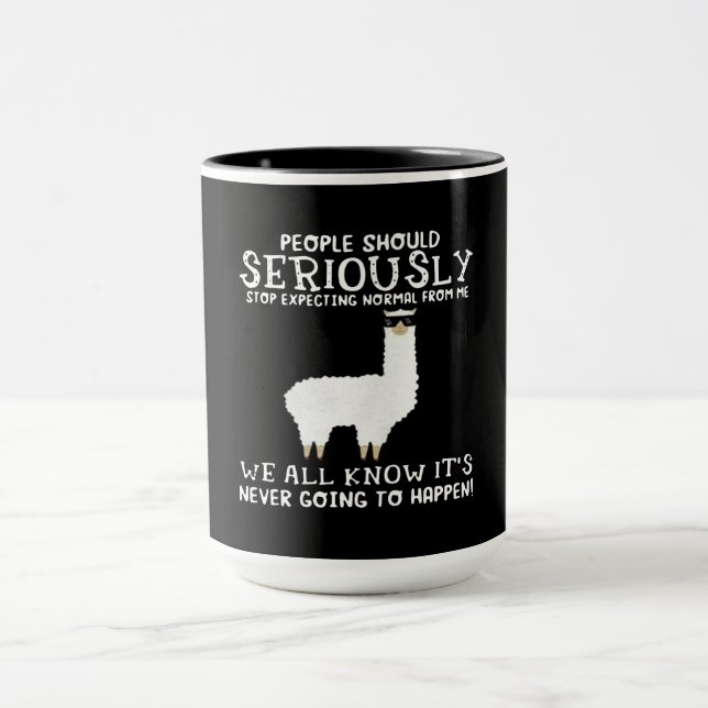 Caneca Llama Gift | As Pessoas devem ser seriamente (Centro)