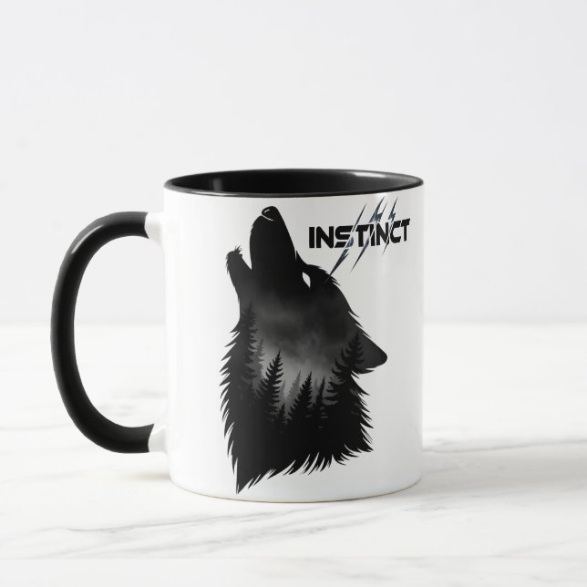 Caneca lobo alfa Gráfico (Esquerda)