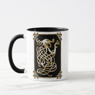 Caneca Lobo Celta - Fundo Negro